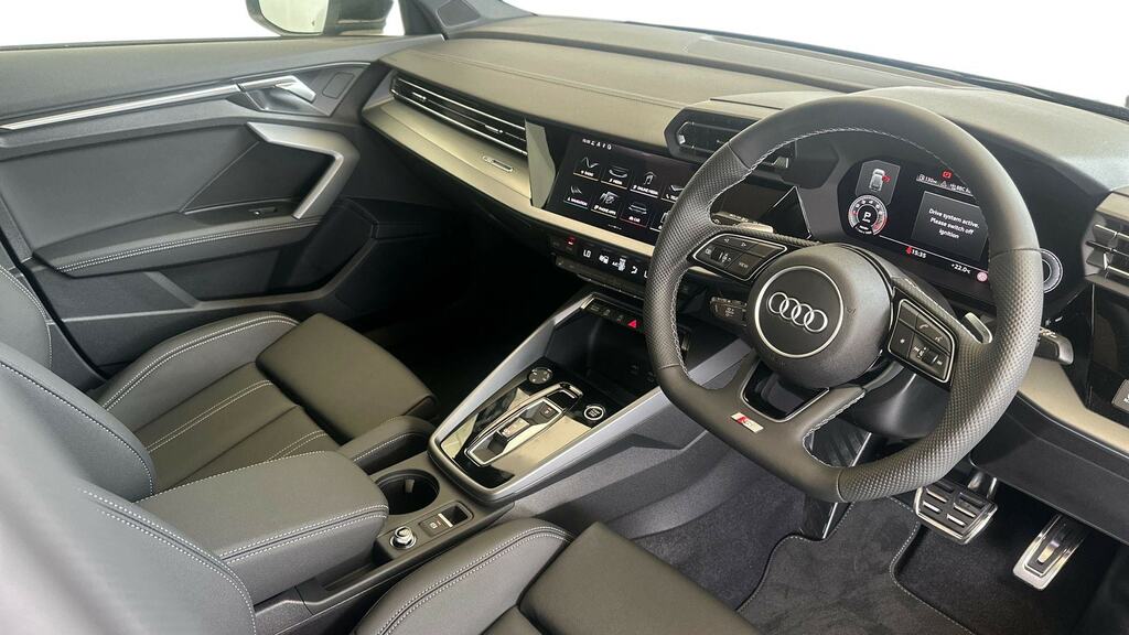 Audi A3 1.5 Tfsi 150 S Line S Tronic YL26JHF Black #6