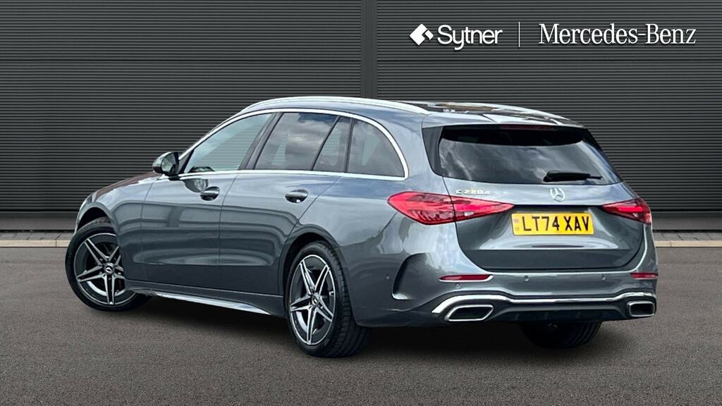 Mercedes-Benz C Class C300 Amg Line Premium Plus 9G-tronic Silver #2