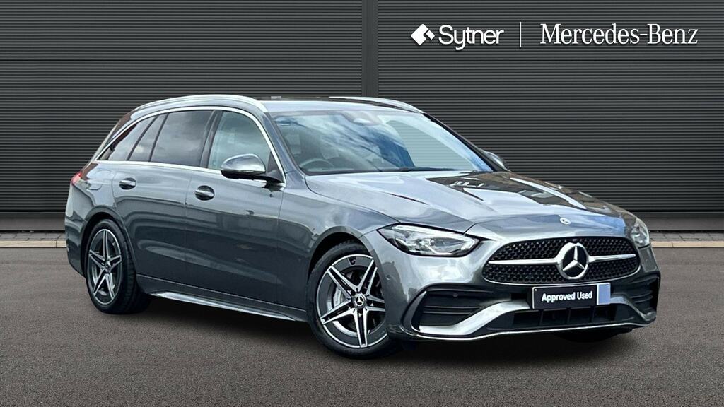 Mercedes-Benz C Class C300 Amg Line Premium Plus 9G-tronic Silver #1