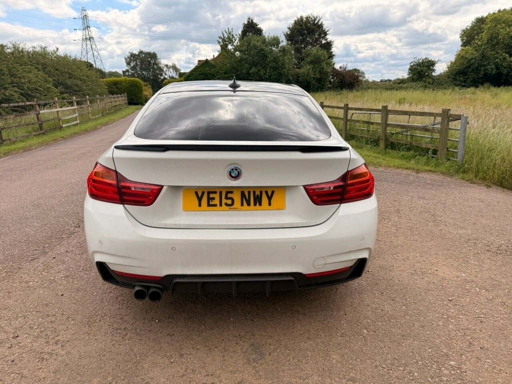 BMW 4 Series Gran Coupe 3L M Sport White #4