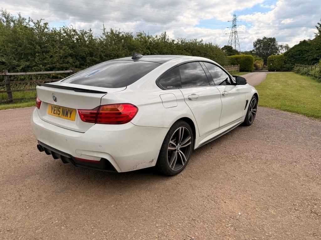 BMW 4 Series Gran Coupe 3L M Sport White #6