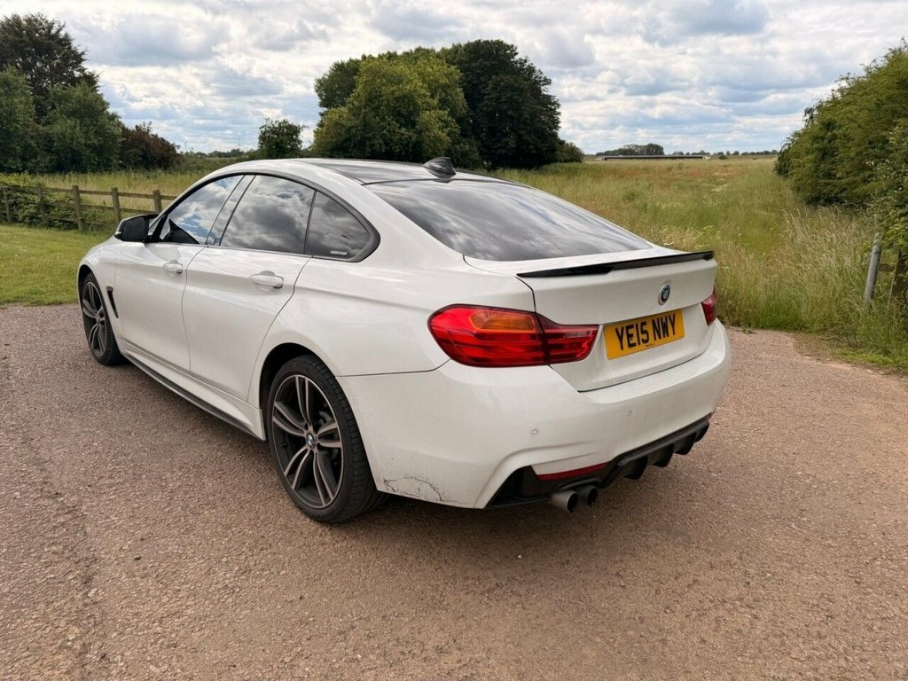 BMW 4 Series Gran Coupe 3L M Sport White #3