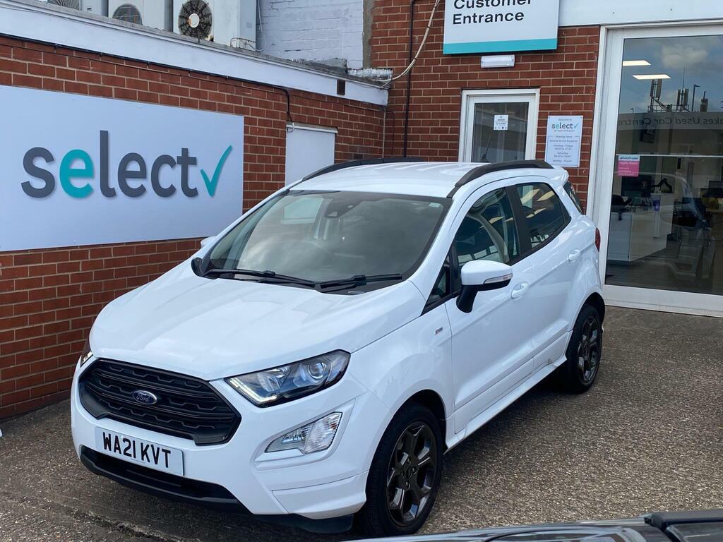 Ford Ecosport 1.0T Ecoboost St-line Euro 6 Ss WA21KVT White #4
