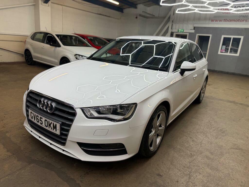 Audi A3 1.6 Tdi Sport Sportback Euro 6 S S GV65OKM White #6