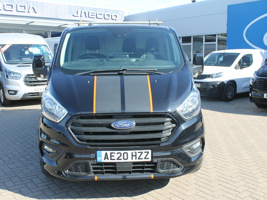 Ford Transit Custom 2.0 Ecoblue 185Ps Low Roof Sport Van AE20HZZ Black #2