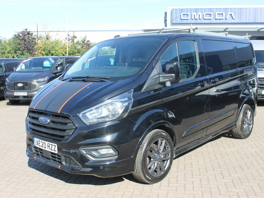 Ford Transit Custom 2.0 Ecoblue 185Ps Low Roof Sport Van AE20HZZ Black #3