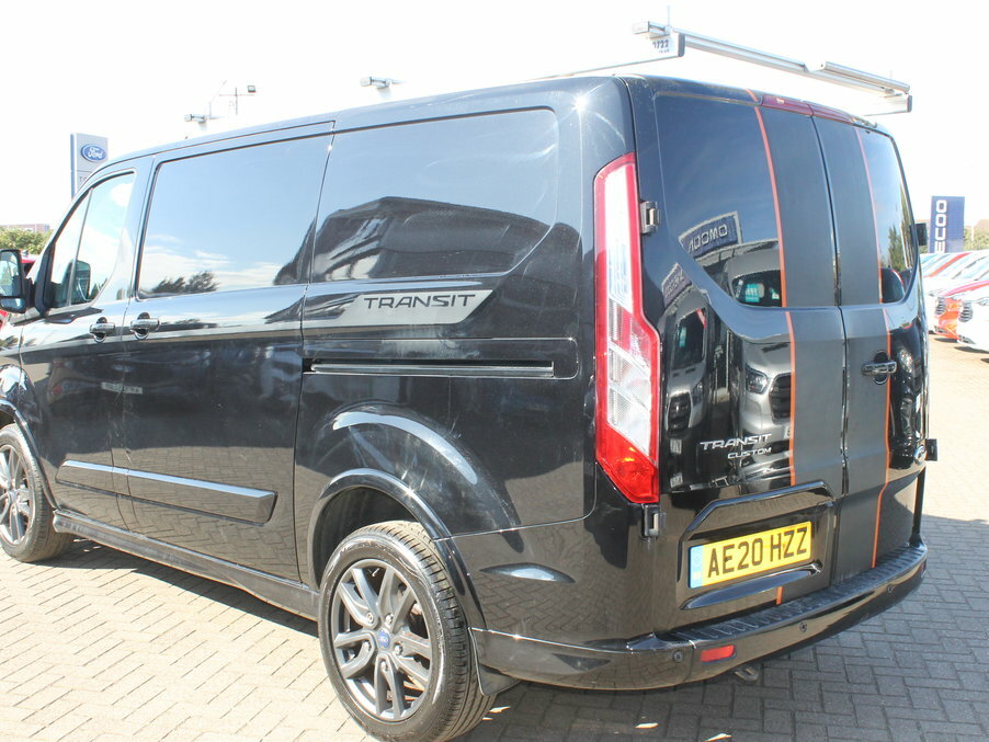 Ford Transit Custom 2.0 Ecoblue 185Ps Low Roof Sport Van AE20HZZ Black #5