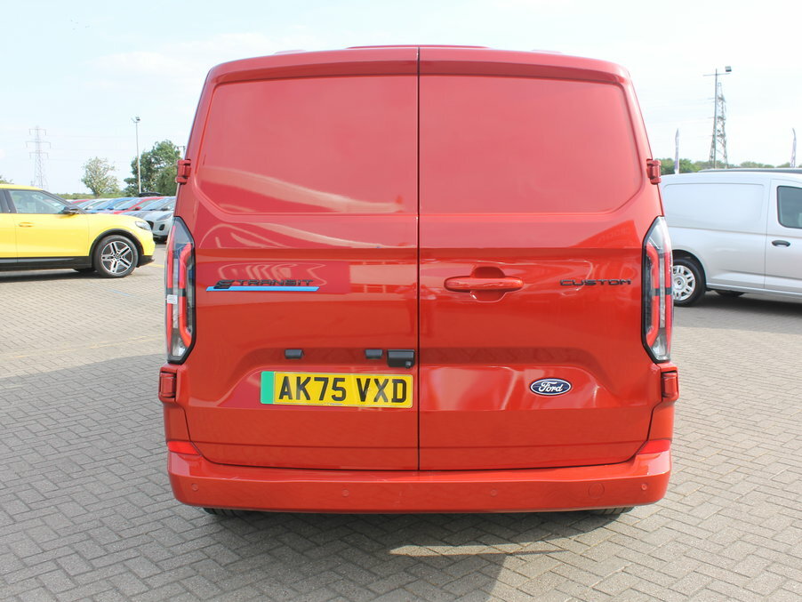 Ford Transit Custom 100Kw 65Kwh H1 Van Limited AK75VXD Red #6