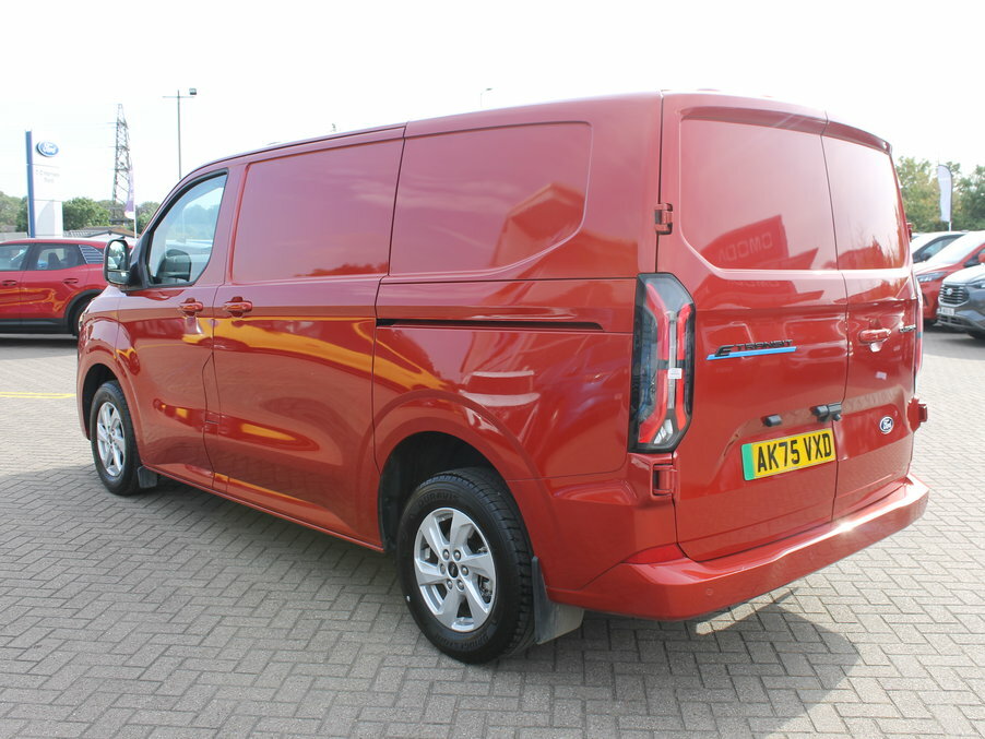 Ford Transit Custom 100Kw 65Kwh H1 Van Limited AK75VXD Red #5