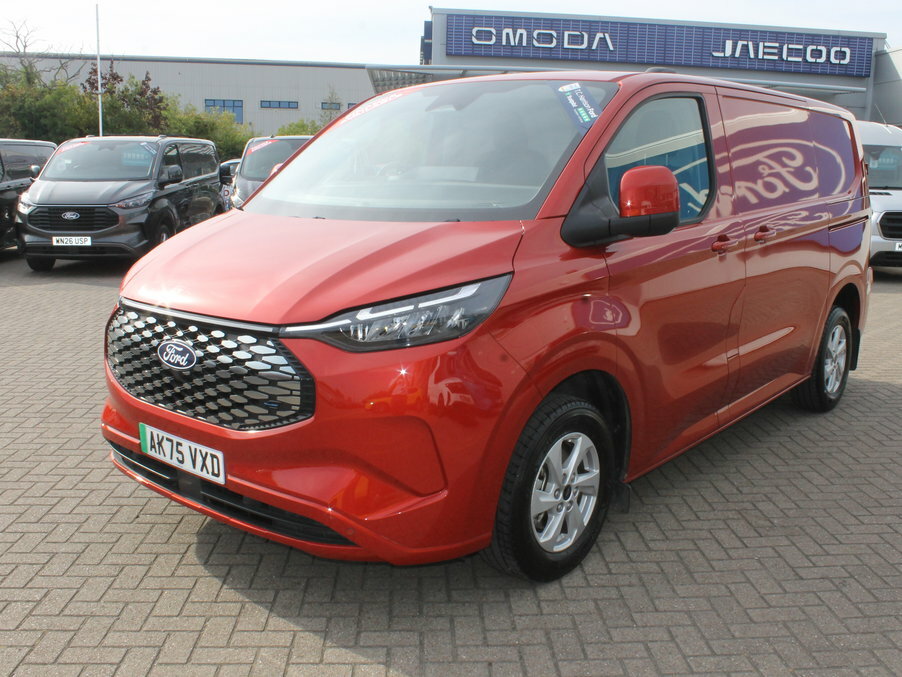 Ford Transit Custom 100Kw 65Kwh H1 Van Limited AK75VXD Red #3