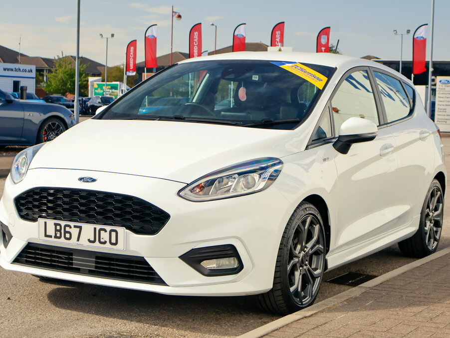 Ford Fiesta 1.0 Ecoboost St-line Navigation White #4