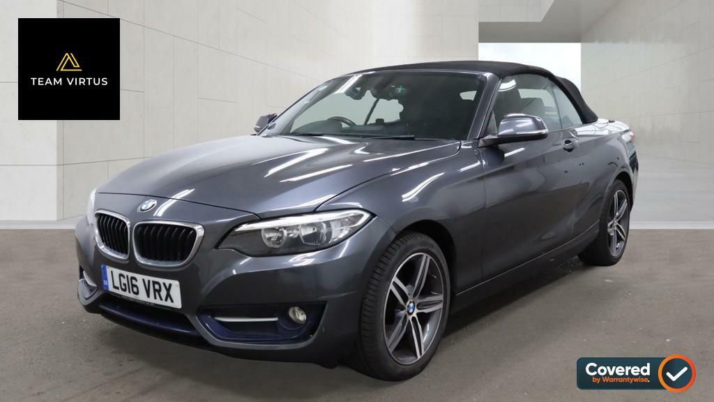 BMW 2 Series 1.5 218I Sport Convertible Euro 6 Grey