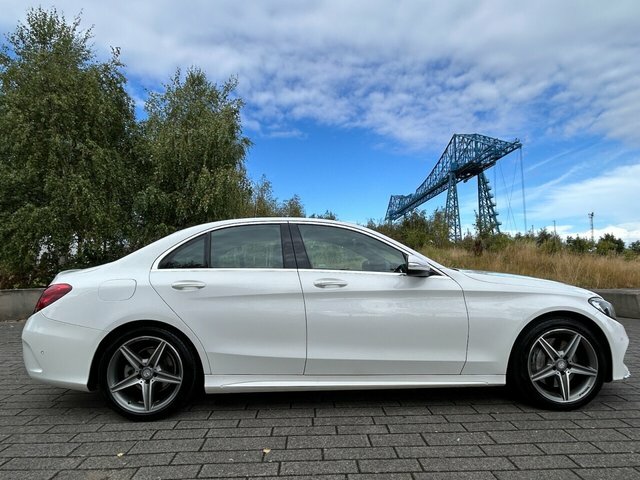 Mercedes-Benz C Class C250 Bluetec Amg Line YY64UDH White #2