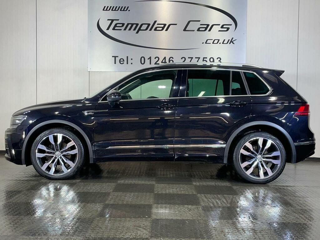 Volkswagen Tiguan 2.0 Tdi R-line 4Motion Euro 6 Ss Black #4