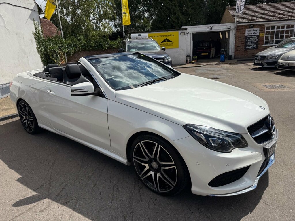 Mercedes-Benz E Class 3.0 E350d V6 Amg Line Edition Cabriolet G-tronic White #2