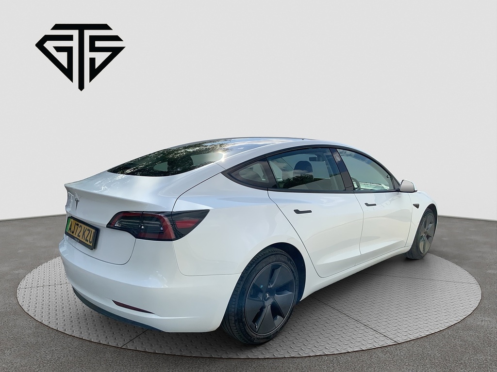 Tesla Model 3 Saloon AJ72KZU White #3