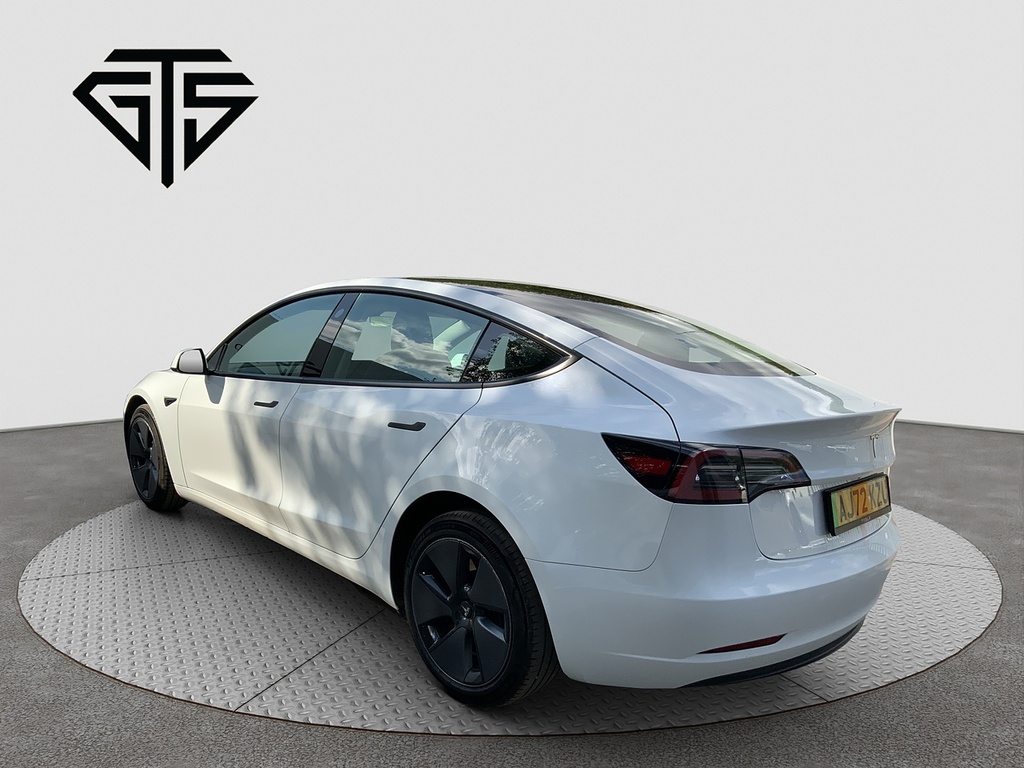 Tesla Model 3 Saloon AJ72KZU White #5