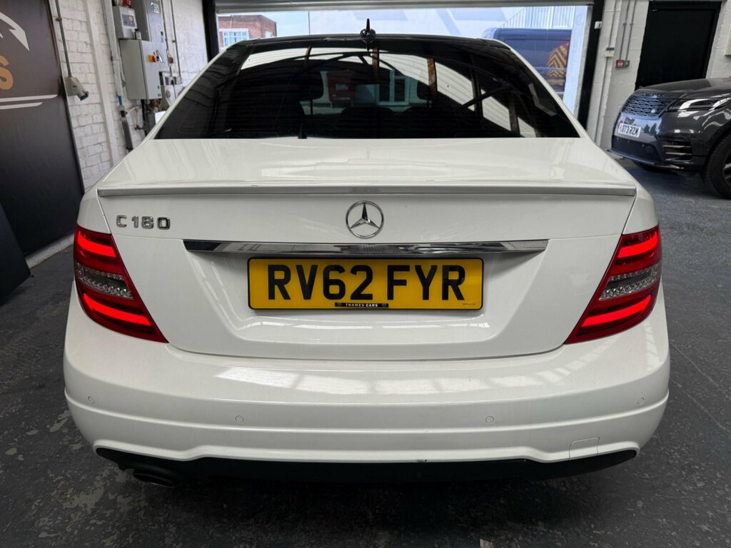 Mercedes-Benz C Class 1.6 C180 Blueefficiency Amg Sport Plus G-tronic E White #5