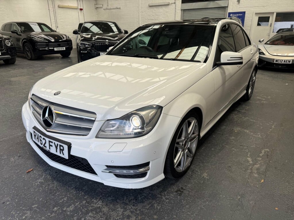 Mercedes-Benz C Class 1.6 C180 Blueefficiency Amg Sport Plus G-tronic E White #3