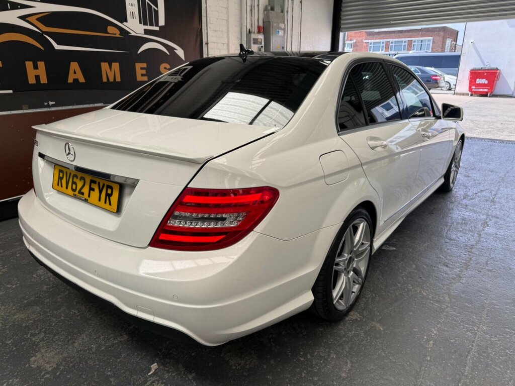 Mercedes-Benz C Class 1.6 C180 Blueefficiency Amg Sport Plus G-tronic E White #6