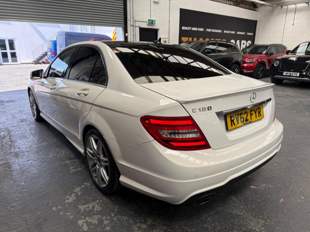Mercedes-Benz C Class 1.6 C180 Blueefficiency Amg Sport Plus G-tronic E White #4