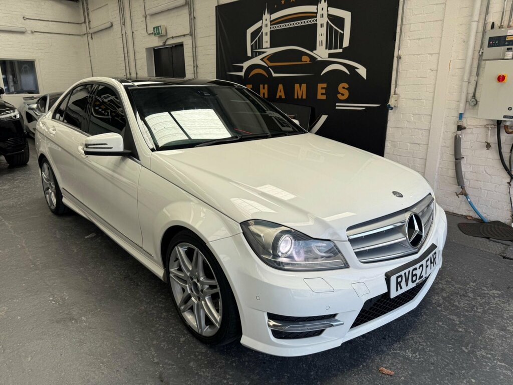 Mercedes-Benz C Class 1.6 C180 Blueefficiency Amg Sport Plus G-tronic E White