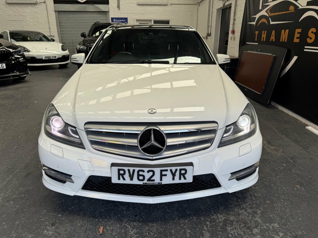Mercedes-Benz C Class 1.6 C180 Blueefficiency Amg Sport Plus G-tronic E White #2