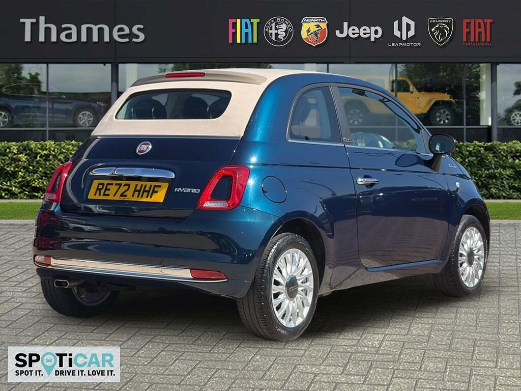 Fiat 500C 1 1.0 Mhev Dolcevita Convertible RE72HHF Blue #3