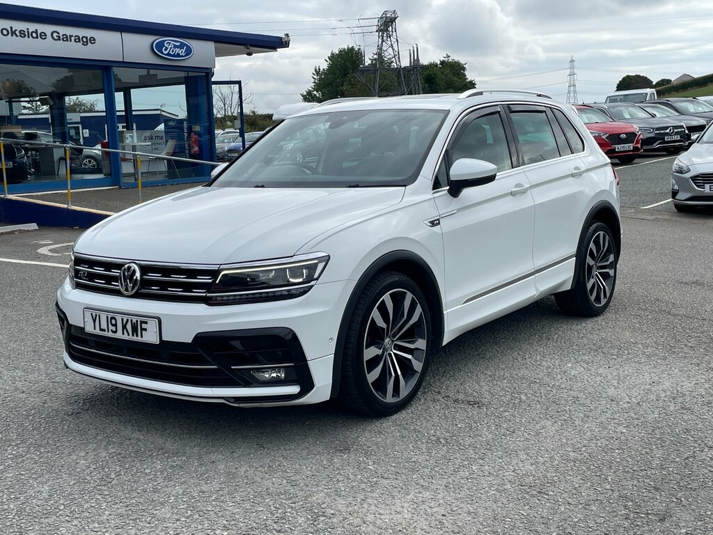 Volkswagen Tiguan 2.0 Tdi R-line Tech Suv Dsg Euro 6 Ss White #3