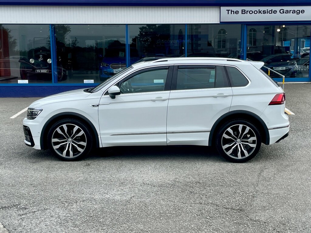 Volkswagen Tiguan 2.0 Tdi R-line Tech Suv Dsg Euro 6 Ss White #4