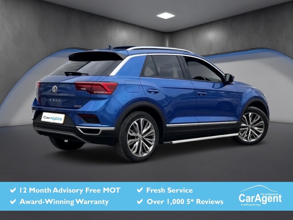 Volkswagen T-Roc 2.0 Tsi Sel Suv Dsg 4Motion Euro 6 Ss Blue #2