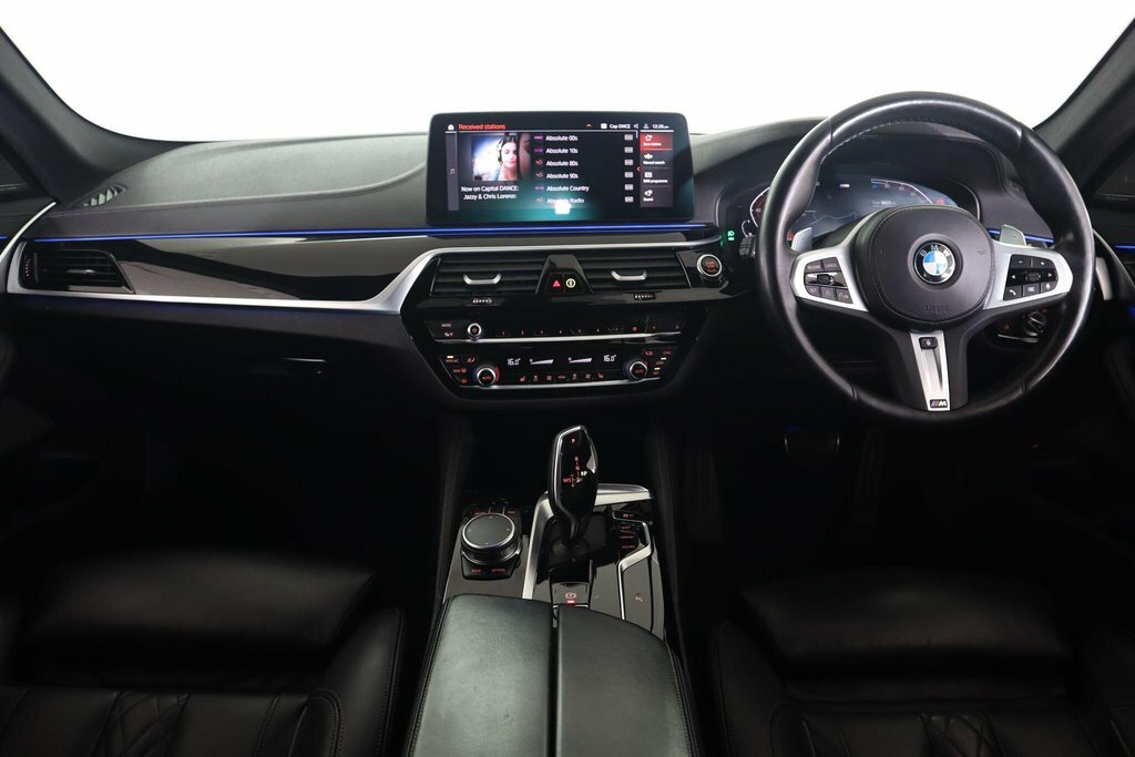 BMW 5 Series M550i Xdrive Black #10