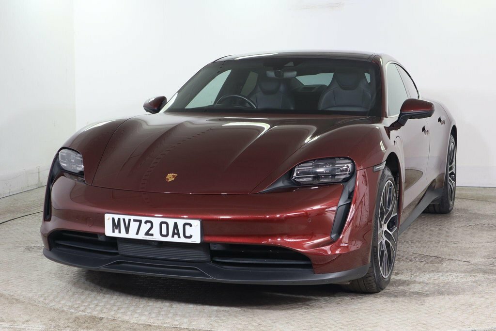 Porsche Taycan Saloon Red #3