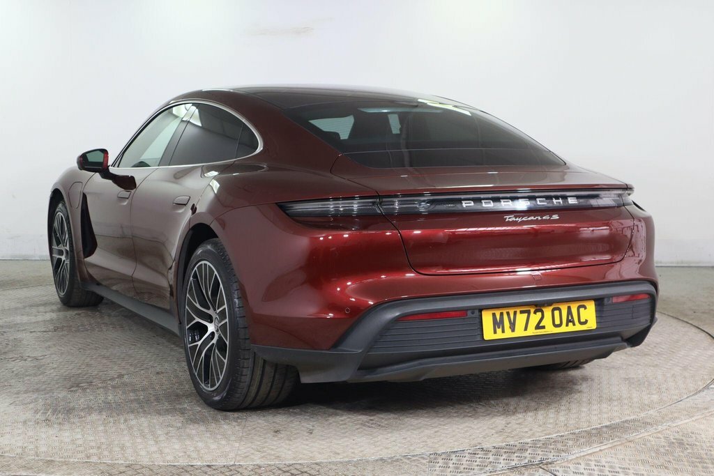 Porsche Taycan Saloon Red #4