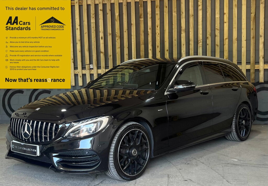 Mercedes-Benz C Class 2.1 C250d Amg Line Premium Plus Estate Diese Black #3