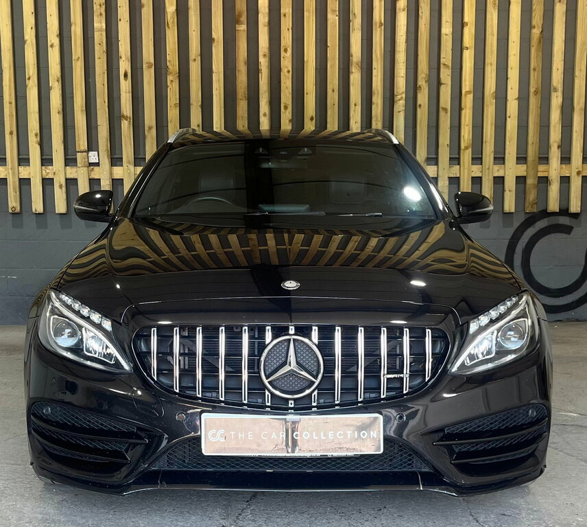 Mercedes-Benz C Class 2.1 C250d Amg Line Premium Plus Estate Diese Black #2