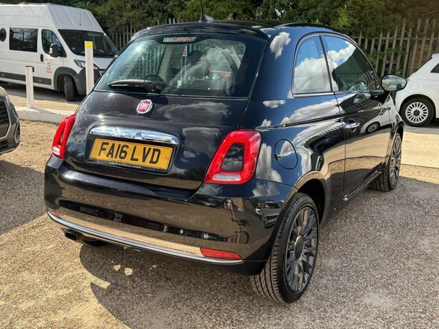 Fiat 500 1.2 Lounge Hatchback Euro 6 S S Black #2