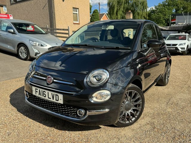 Fiat 500 1.2 Lounge Hatchback Euro 6 S S Black #3