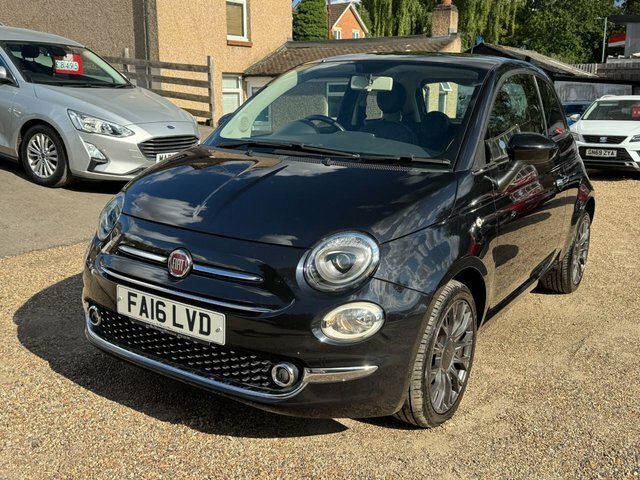 Fiat 500 1.2 Lounge Hatchback Euro 6 S S Black #4