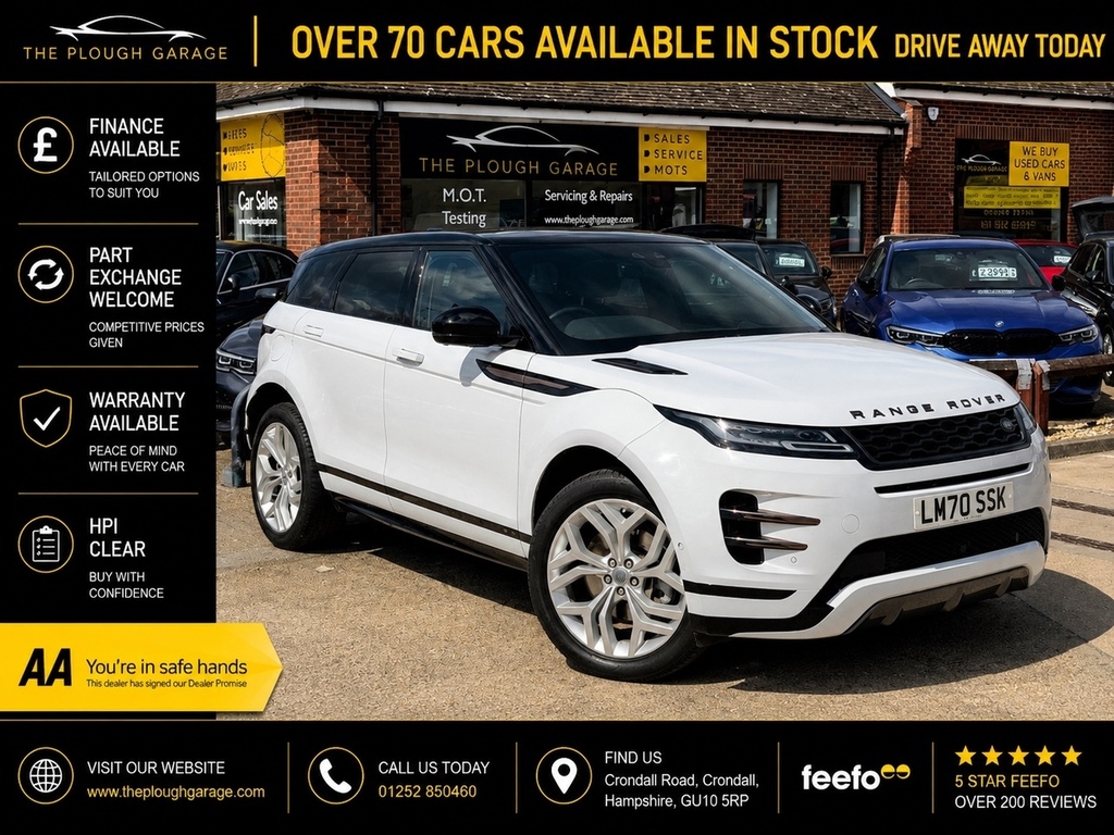 Land Rover Range Rover Evoque 1.5 P300e 12.2Kwh R-dynamic Se Suv Plug LM70SSK White