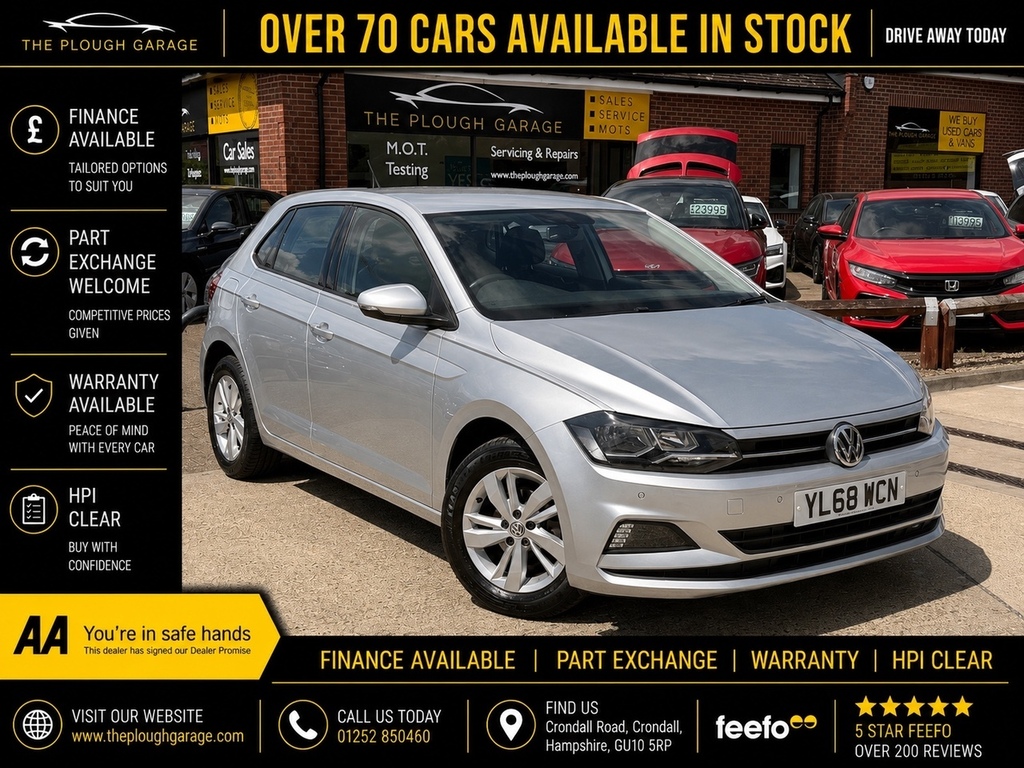 Volkswagen Polo 1.0 Evo Se Hatchback Euro 6 Ss YL68WCN Silver