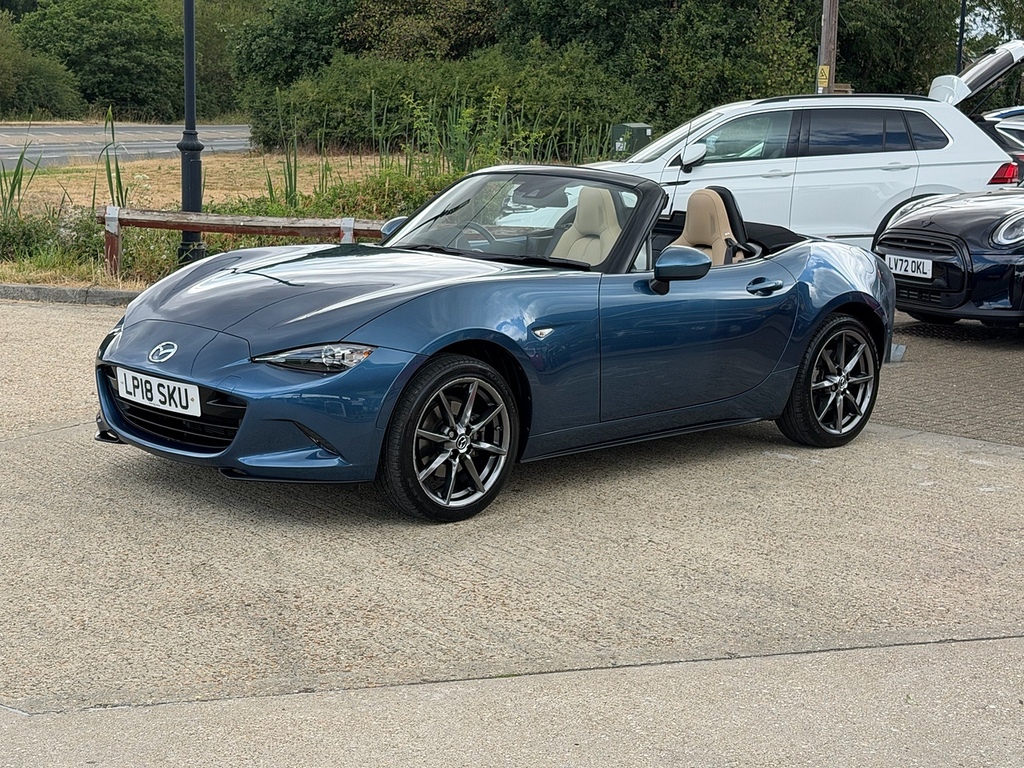 Mazda MX-5 2.0 Skyactiv-g Sport Nav Convertible Ma LP18SKU Blue #2
