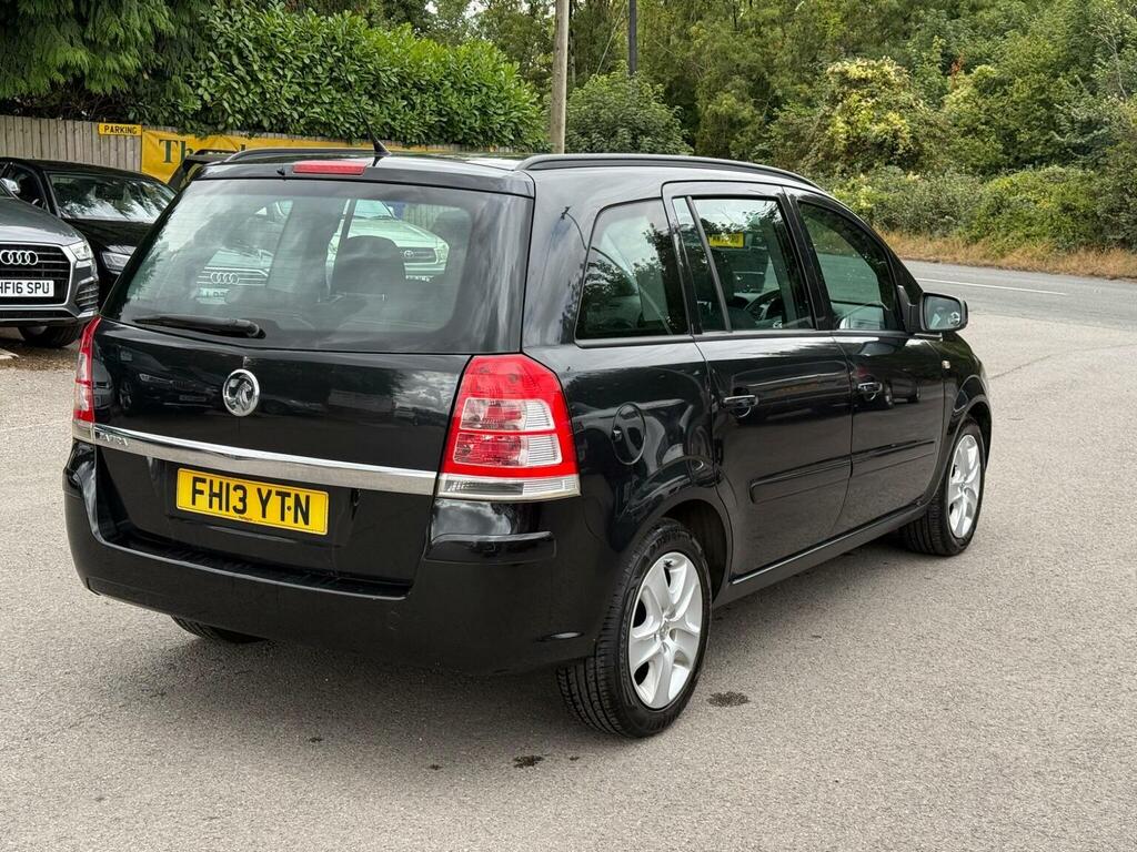 Vauxhall Zafira Mpv 1.6 16V Exclusiv Euro 5 201313 FH13YTN Black #6