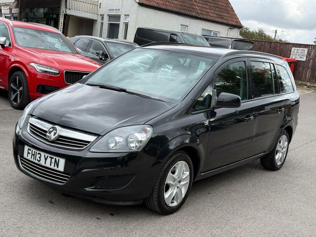 Vauxhall Zafira Mpv 1.6 16V Exclusiv Euro 5 201313 FH13YTN Black #3