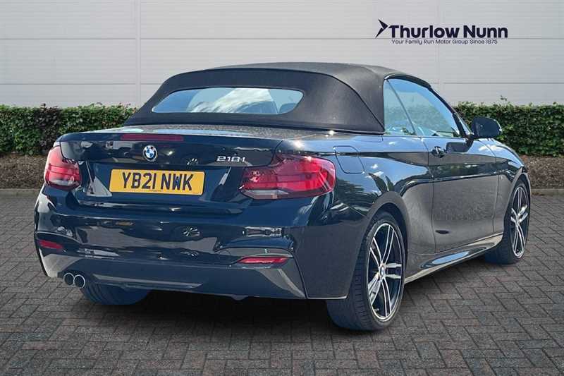 BMW 2 Series 2.0 218I M Sport Convertible Eur YB21NWK Black #3