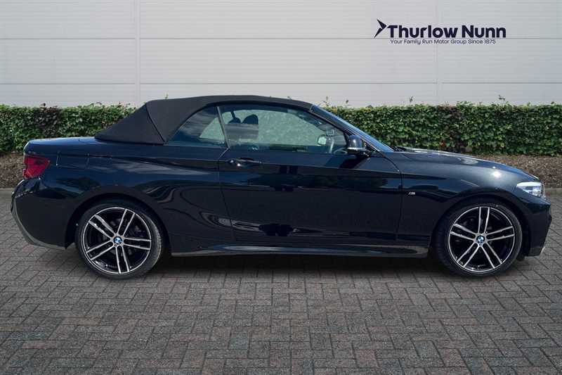 BMW 2 Series 2.0 218I M Sport Convertible Eur YB21NWK Black #2