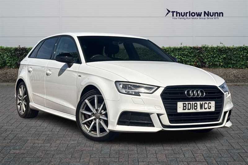 Audi A3 1.5 Tfsi Cod Black Edition Sportback S BD18WCG White