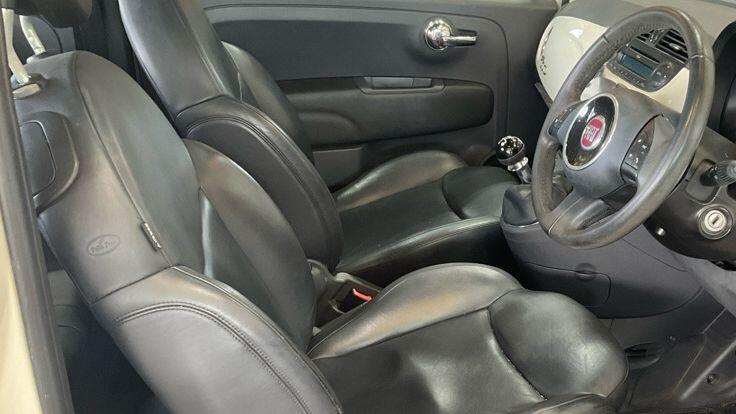 Fiat 500 Lounge 30 Taxglass Roofair White #7