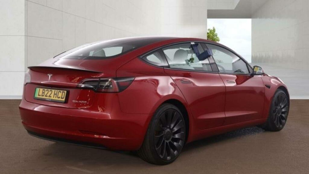 Tesla Model 3 Dual Motor Performance 4Wde Performanc LB22HCD Red #5