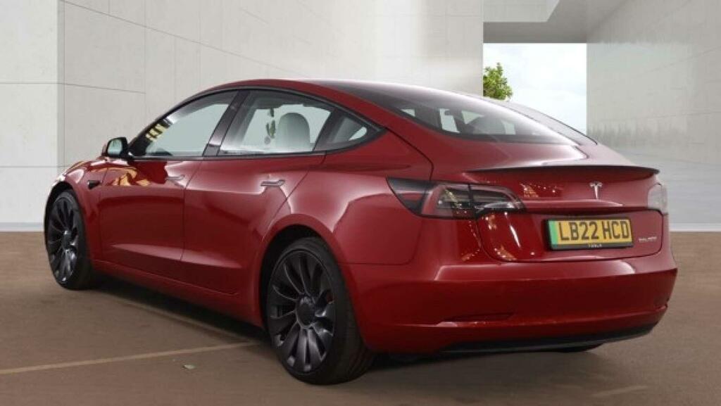 Tesla Model 3 Dual Motor Performance 4Wde Performanc LB22HCD Red #4